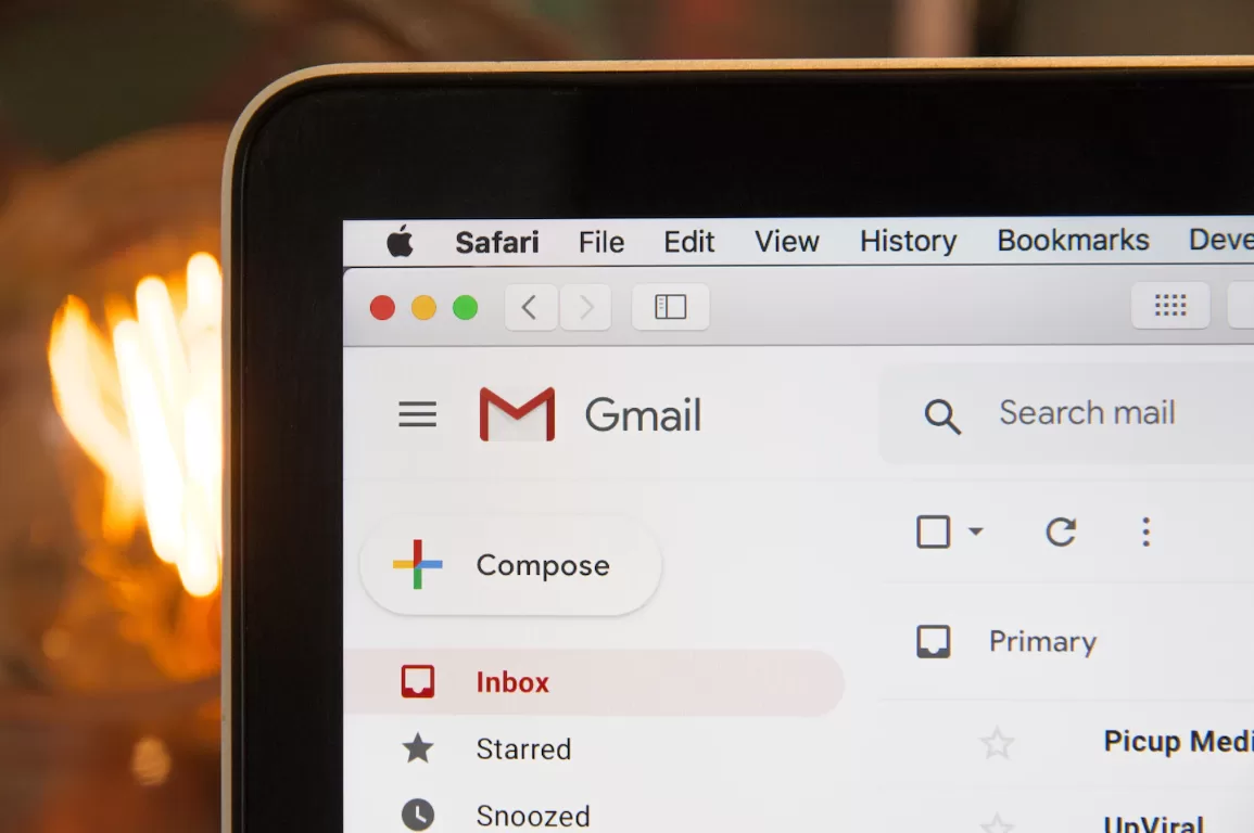 a screenshot of a gmail webapp